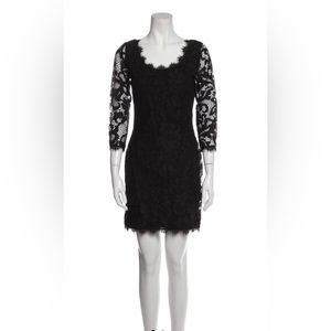DVF Zarita black sheath dress
